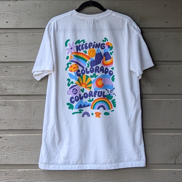 Comfort Colors Lav Hill Keeping Colorado Colorful Denver Colorado S/S T-Shirt LG - Picture 6 of 7